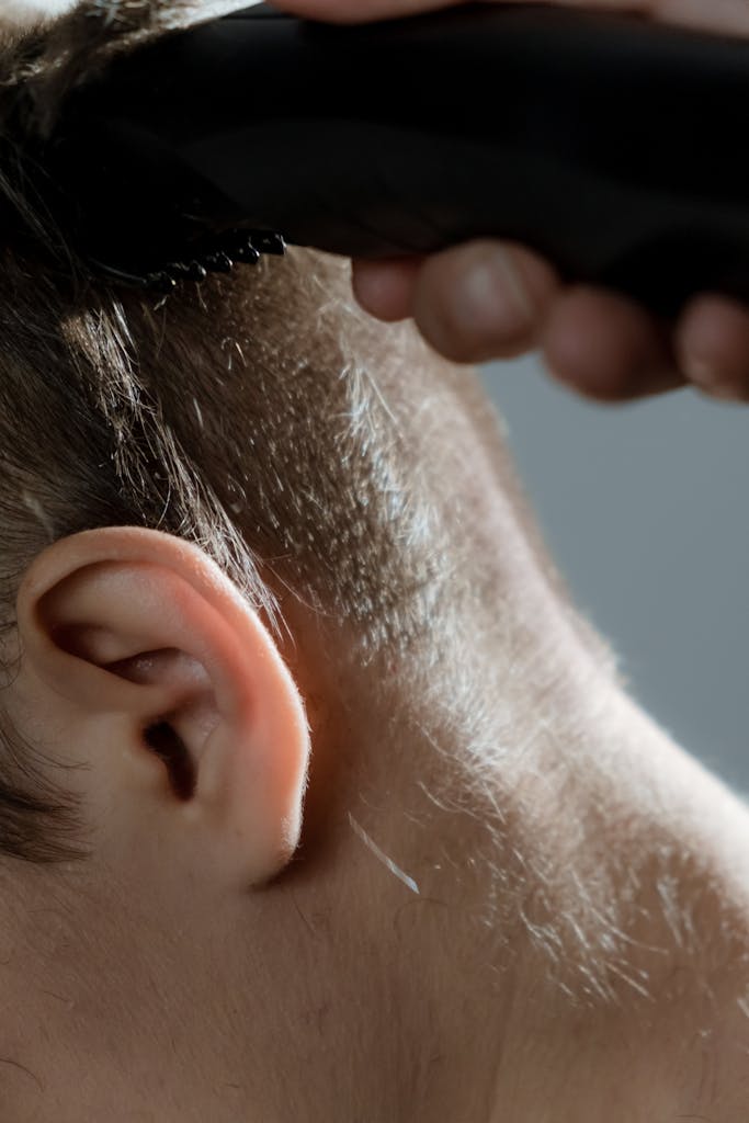 A Person Holding a Razor