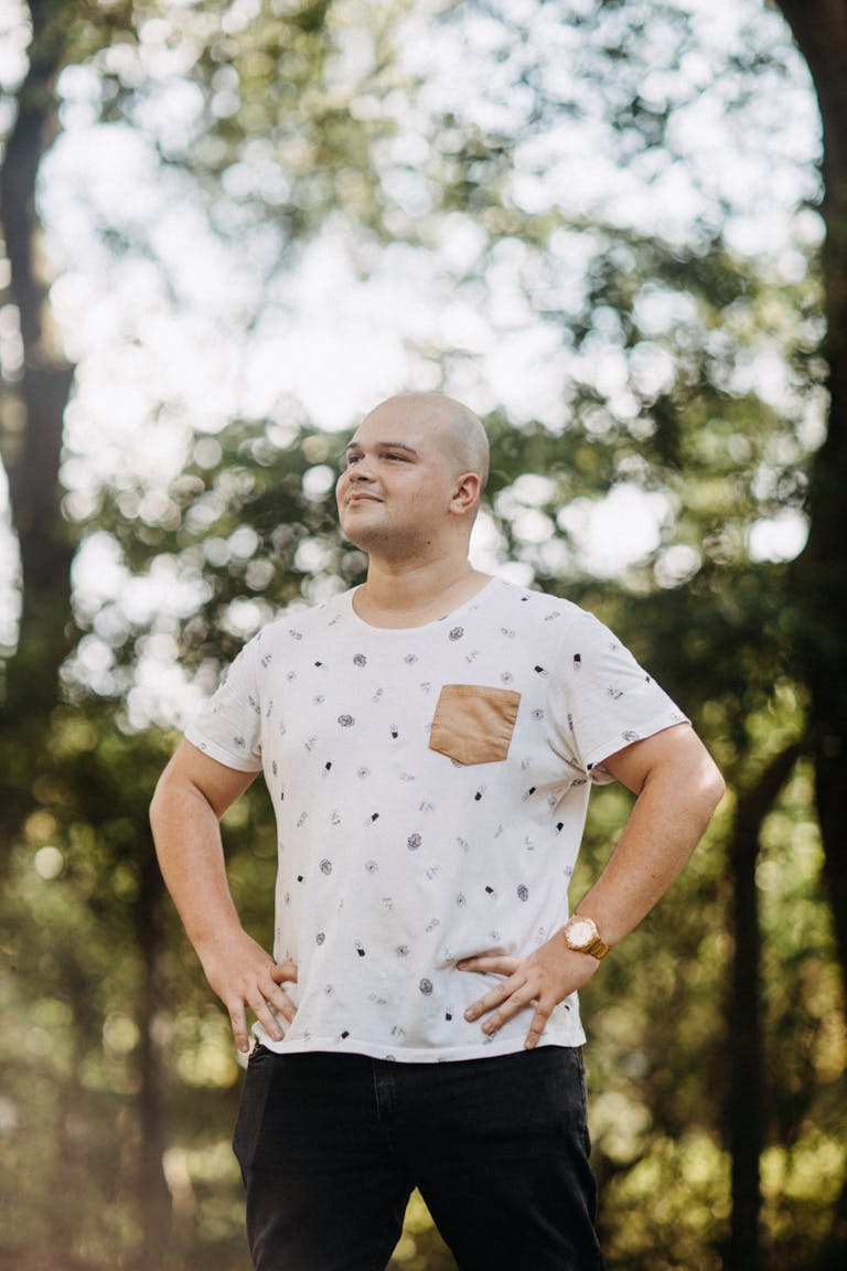 Man in T-shirt